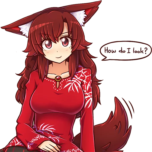 😜 Стикер «Cham&;s Wolf Waifu» для Telegram