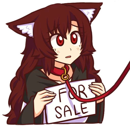 🐶 Стикер «Cham&;s Wolf Waifu» для Telegram
