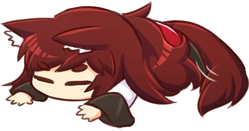 😴 Стикер «Cham&;s Wolf Waifu» для Telegram