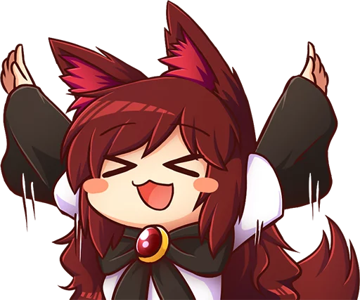 Стикерпак Cham&;s Wolf Waifu для Telegram
