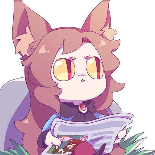 😒 Стикер «Cham&;s Wolf Waifu» для Telegram