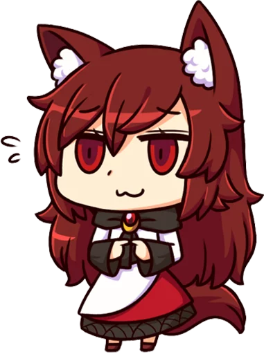 😅 Стикер «Cham&;s Wolf Waifu» для Telegram