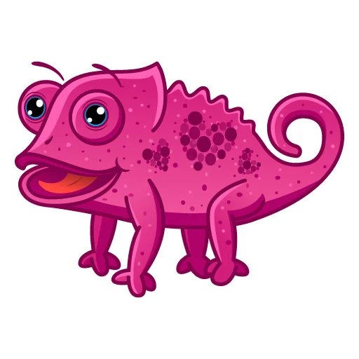 ❤ Стикер «Chameleon» для Telegram