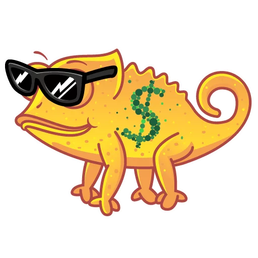 😎 Стикер «Chameleon» для Telegram