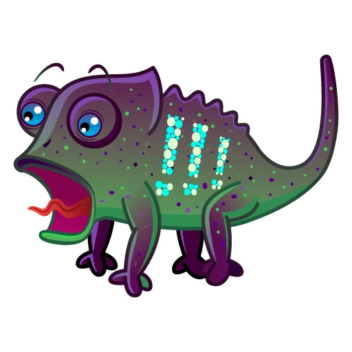 😰 Стикер «Chameleon» для Telegram