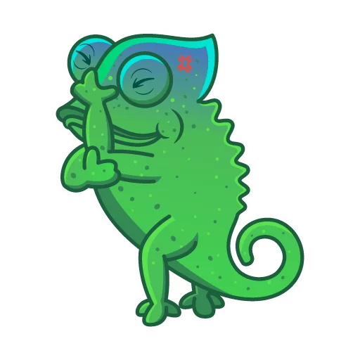 😰 Стикер «Chameleon» для Telegram