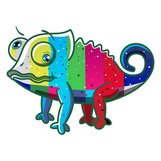 🙃 Стикер «Chameleon» для Telegram