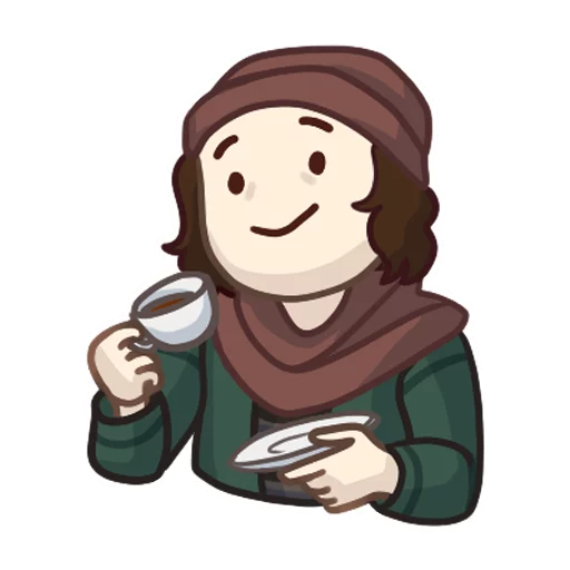 ☕ Стикер «Клара» для Telegram