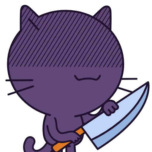 🔪 Стикер «Chaos Cat» для Telegram