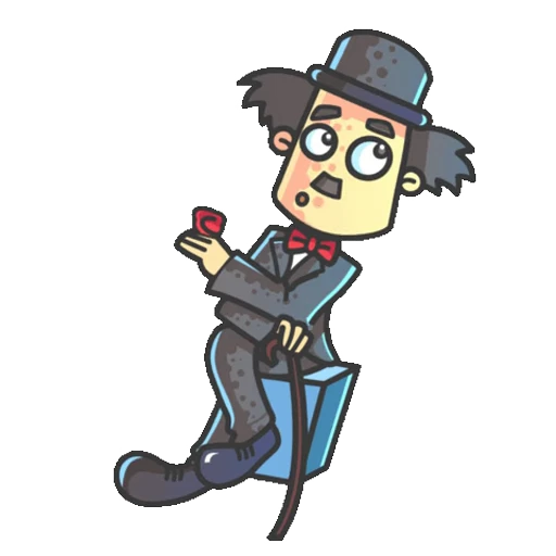 Стикерпак Charlie Chaplin для Telegram