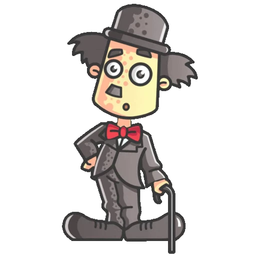 😧 Стикер «Charlie Chaplin» для Telegram