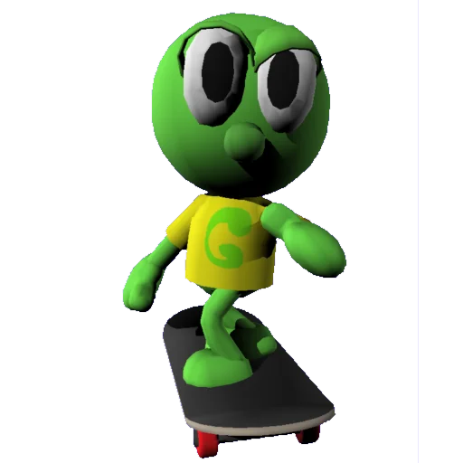 🛹 Стикер «charlie and greenly 3D» для Telegram