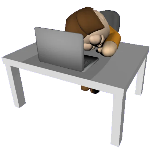 😴 Стикер «charlie and greenly 3D» для Telegram