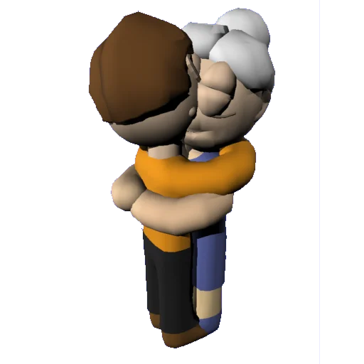 👵 Стикер «charlie and greenly 3D» для Telegram