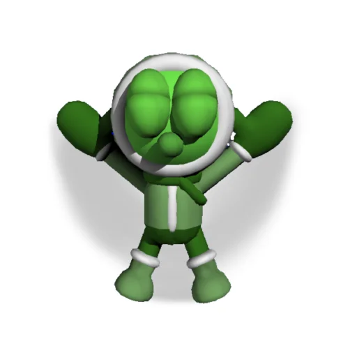 ❄️ Стикер «charlie and greenly 3D» для Telegram