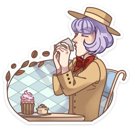 ☕️ Стикер «Шарлотта» для Telegram