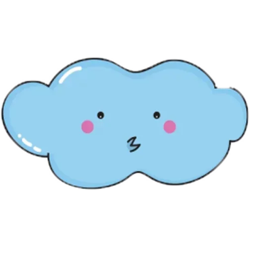 😛 Стикер «Charming Cloud» для Telegram