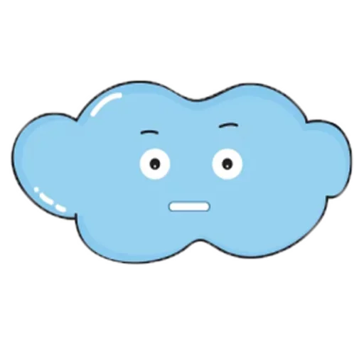 ☹️ Стикер «Charming Cloud» для Telegram