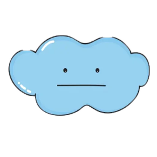 😣 Стикер «Charming Cloud» для Telegram