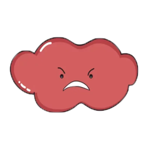 😣 Стикер «Charming Cloud» для Telegram