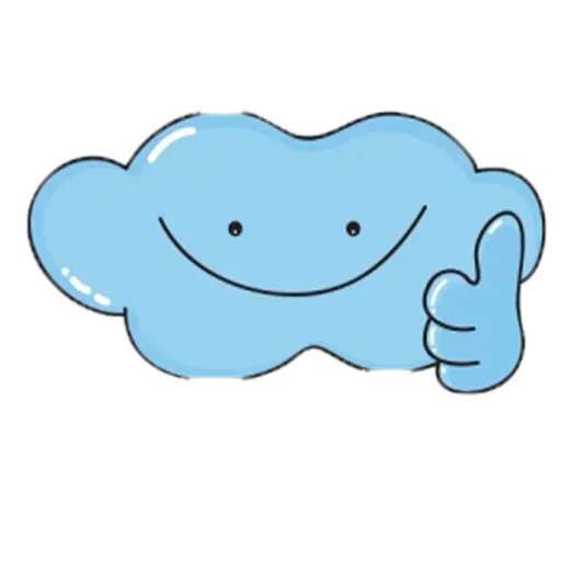 😗 Стикер «Charming Cloud» для Telegram