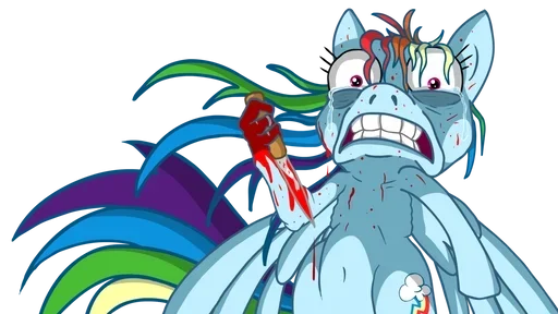 🥰 Стикер «Rainbow Dash MLP» для Telegram