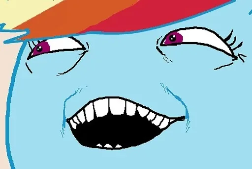 👊 Стикер «Rainbow Dash MLP» для Telegram