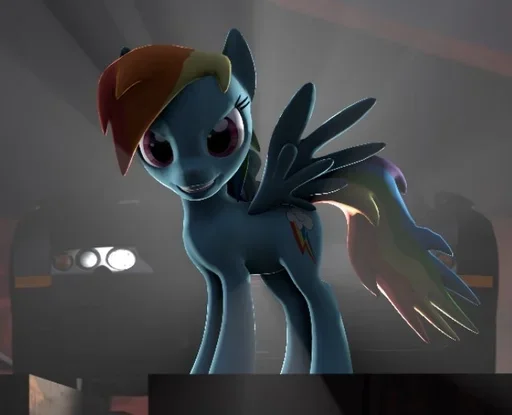 😘 Стикер «Rainbow Dash MLP» для Telegram