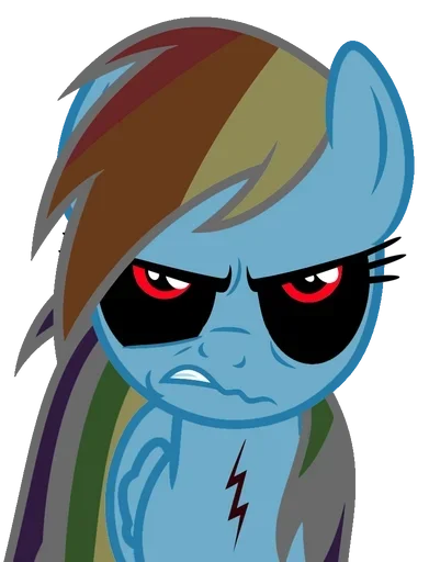 🥰 Стикер «Rainbow Dash MLP» для Telegram