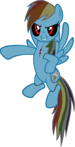 😘 Стикер «Rainbow Dash MLP» для Telegram