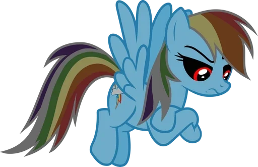 😒 Стикер «Rainbow Dash MLP» для Telegram