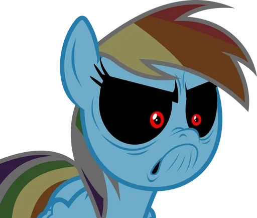 🙄 Стикер «Rainbow Dash MLP» для Telegram