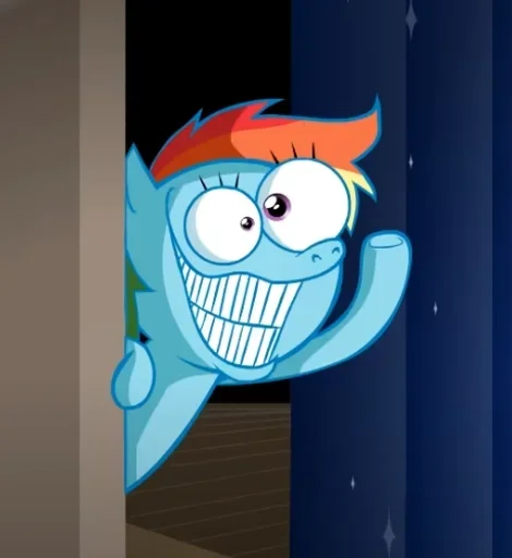 ✋ Стикер «Rainbow Dash MLP» для Telegram