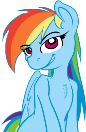 😊 Стикер «Rainbow Dash MLP» для Telegram
