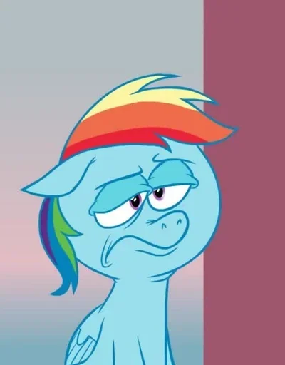 🤨 Стикер «Rainbow Dash MLP» для Telegram