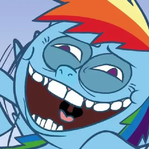 😂 Стикер «Rainbow Dash MLP» для Telegram