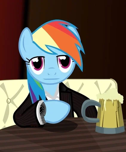 🍺 Стикер «Rainbow Dash MLP» для Telegram