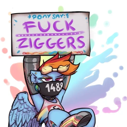 🦄 Стикер «Rainbow Dash MLP» для Telegram