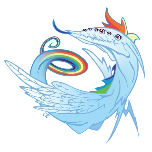 🦄 Стикер «Rainbow Dash MLP» для Telegram
