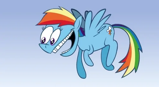 😁 Стикер «Rainbow Dash MLP» для Telegram