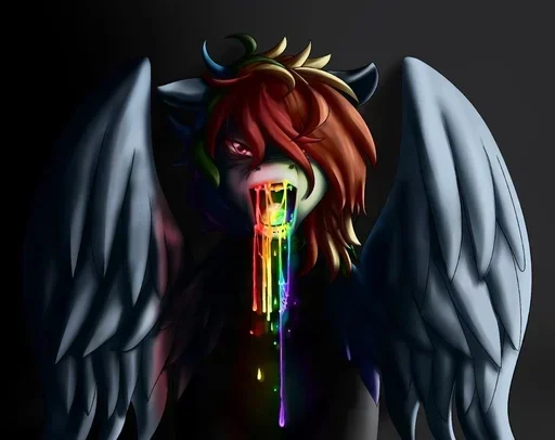 😡 Стикер «Rainbow Dash MLP» для Telegram