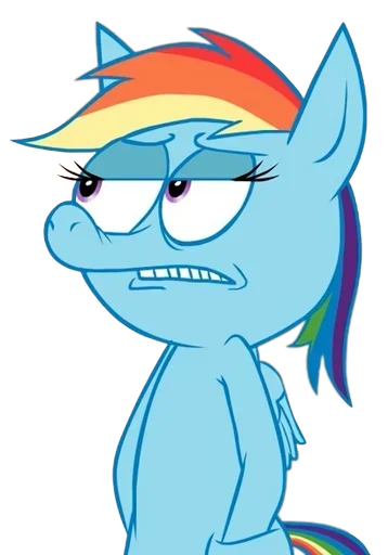 🤨 Стикер «Rainbow Dash MLP» для Telegram