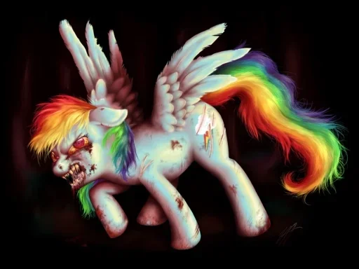 💋 Стикер «Rainbow Dash MLP» для Telegram
