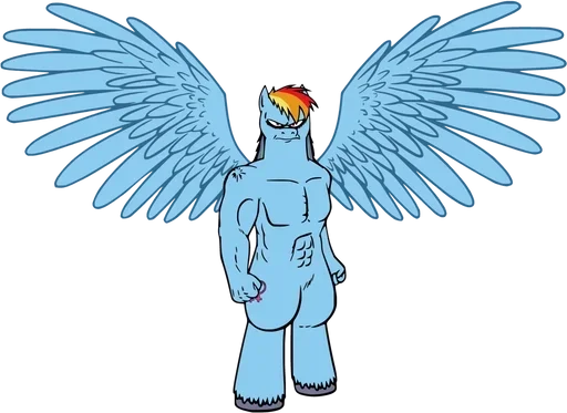 💪 Стикер «Rainbow Dash MLP» для Telegram