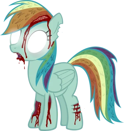 👺 Стикер «Rainbow Dash MLP» для Telegram