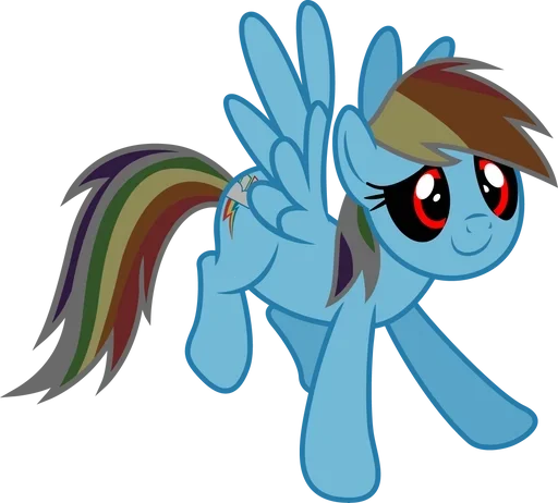 🥺 Стикер «Rainbow Dash MLP» для Telegram