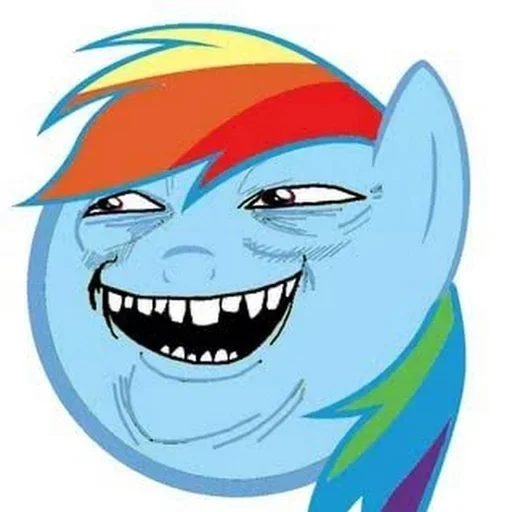 😁 Стикер «Rainbow Dash MLP» для Telegram