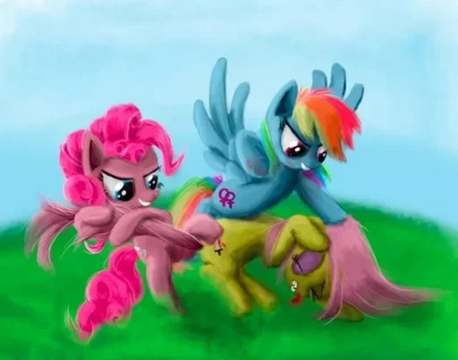 💋 Стикер «Rainbow Dash MLP» для Telegram