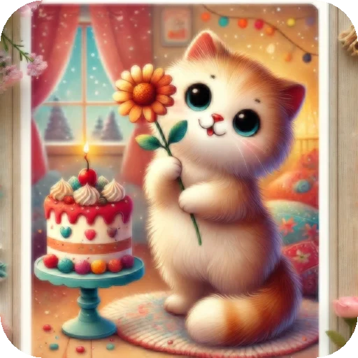 🌸 Стикер «Котики ChatGPT» для Telegram