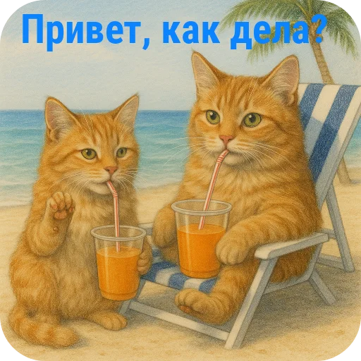 🐱 Стикер «Котики ChatGPT» для Telegram